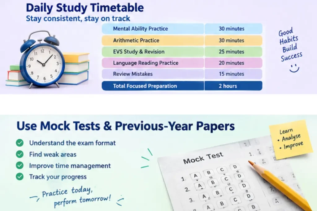 Daily Study Time Table and Mock Test Practice